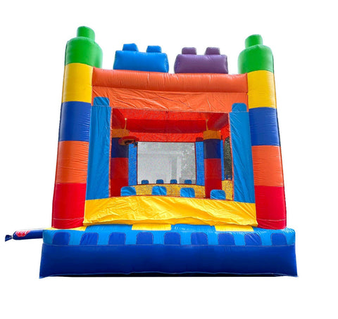 Rental Lite Building Block Bounce House with Blower