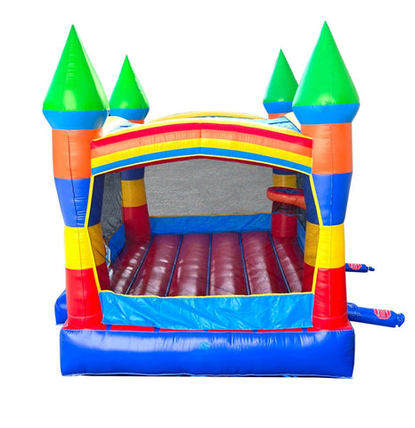 Rental Lite Deluxe Rainbow Bounce House with Blower