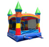 Image of Rental Lite Rainbow Smiley Face Castle Inflatable Bounce House with Blower
