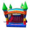 Image of Rental Lite Rainbow Smiley Face Castle Inflatable Bounce House with Blower