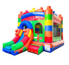 Image of Rental Lite Building Block Bounce House with Slide and Blower