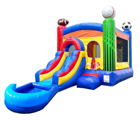 14.5'H Crossover Deluxe Sports Combo with Blower and Pool