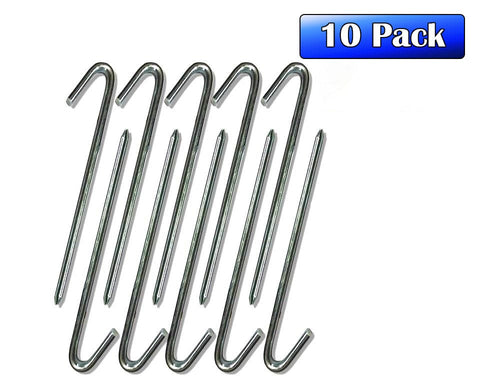 5/8 x 18 Steel Hook Stake 10-Pack