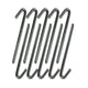 1/2" x 12" Steel Hook Stake for Inflatables and Camping Tents