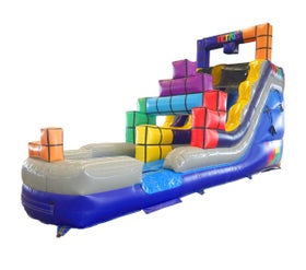 Tetris' 15' Inflatable Water Slide with Blower