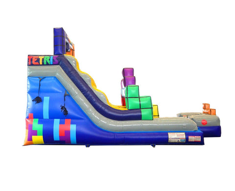 Tetris' 15' Inflatable Water Slide with Blower