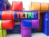 Image of  Tetris'  30' Commercial Obstacle Course with Blower - Life-Size Inflatable Tetris Race Challenge