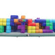 Tetris™ 30' Inflatable Obstacle Course with Blower – Life-Size Tetris Race for Kids & Families