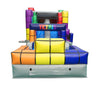 Image of  Tetris' Mega Inflatable Double Water Slide Bounce House with Blower