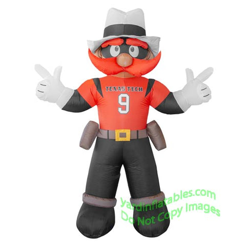 7' Air Blown NCAA Inflatable Texas Tech Red Raiders Mascot