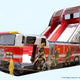 19'H Fire Truck by Magic Jump