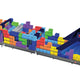 Tetris' 68' Commercial Obstacle Course 3-Piece Combo with Blower - Inflatable Tetris Race Challenge