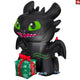 3' Gemmy Airblown Inflatable Toothless the Dragon w/ Christmas Present