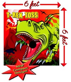 T-Rex Toss Interactive Carnival Frame Game