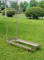 Heavy Duty Universal Rolling Folding Chair Cart - Tan, Wide