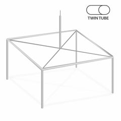 20' x 20' Twin Tube High Peak Canopy Tent Frame Only