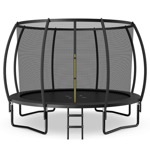 12FT ASTM Approved Recreational Trampoline with Ladder by Costway