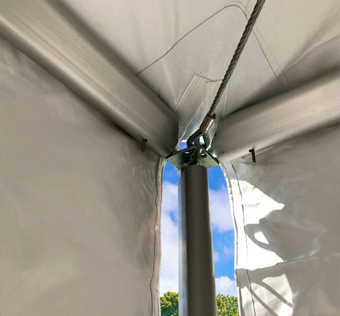 20' x 40' Premium Twin Tube High Peak Frame Party Tent - White