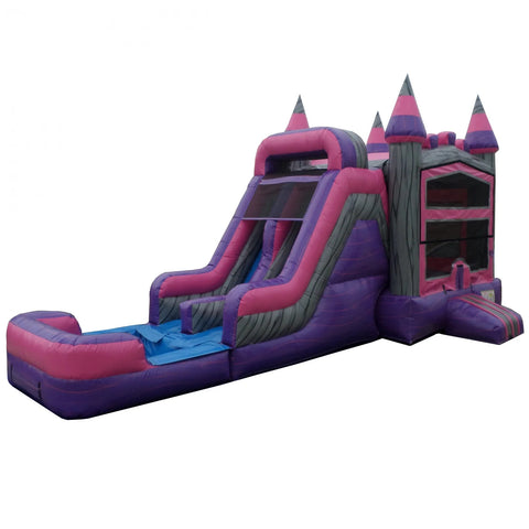 15'H Dual Lane Wet & Dry Marble Combo by Ultimate Jumpers