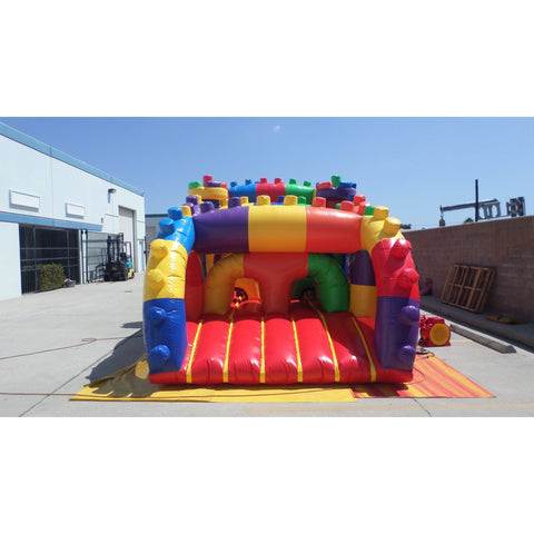 Ultimate Jumpers Inflatable Bouncers 12'H Block Party Wet & Dry Obstacle Course by Ultimate Jumpers I104