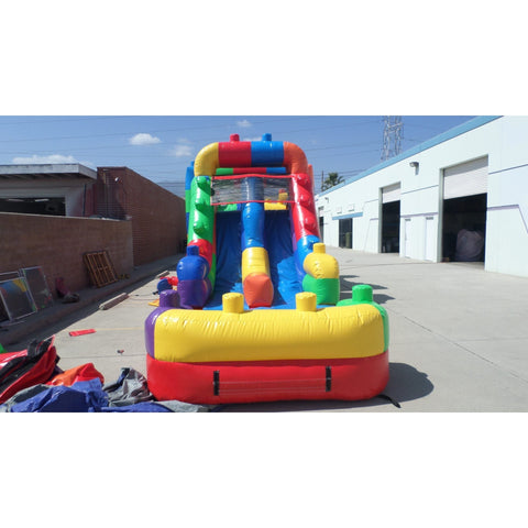 Ultimate Jumpers Inflatable Bouncers 12'H Block Party Wet & Dry Obstacle Course by Ultimate Jumpers I104