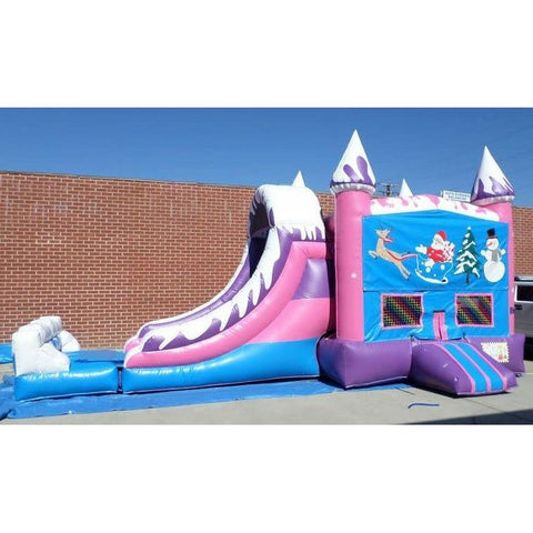Ultimate Jumpers Inflatable Bouncers 12'H Inflatable Wet Dry Winter Wonderland Combo by Jumper 781880217169 C125 12'H Inflatable Wet Dry Winter Wonderland Combo by Ultimate Jumpers