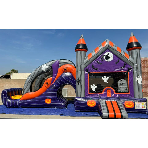 Ultimate Jumpers Inflatable Bouncers 15'H 3 IN 1 Halloween Combo by Ultimate Jumpers C168 10'H Inflatable Double Toss Game by Ultimate Jumpers SKU# I042