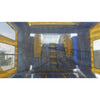 Image of Ultimate Jumpers Inflatable Bouncers 15'H 3 In 1 Wet & Dry Blue And Yellow Marble Combo by Ultimate Jumpers C153 15'H Dual Lane Wet & Dry Tropical Combo by Ultimate Jumpers SKU C153