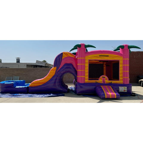 Ultimate Jumpers Inflatable Bouncers 15'H 3 IN 1 Wet & Dry Flamingo Combo by Ultimate Jumpers