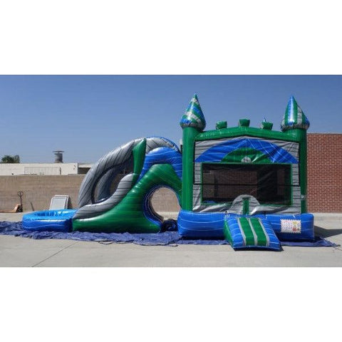 Ultimate Jumpers Inflatable Bouncers 15'H 3 in 1 Wet & Dry Marble Combo by Ultimate Jumpers 781880240914 C151