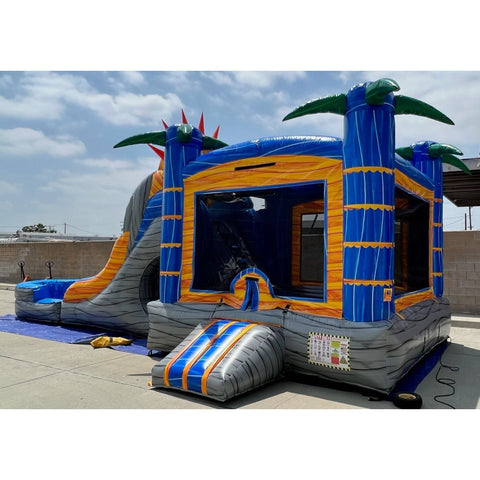 Ultimate Jumpers Inflatable Bouncers 15'H 3 IN 1 Wet & Dry Sunshine Combo by Ultimate Jumpers