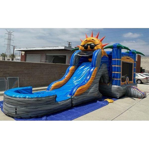 Ultimate Jumpers Inflatable Bouncers 15'H 3 IN 1 Wet & Dry Sunshine Combo by Ultimate Jumpers C167