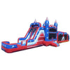 Image of Ultimate Jumpers Inflatable Bouncers 15'H All American Dual Lane Combo Obstacle Wet & Dry by Ultimate Jumpers I098