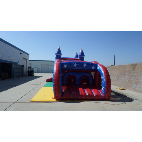 Ultimate Jumpers Inflatable Bouncers 15'H All American Dual Lane Combo Obstacle Wet & Dry by Ultimate Jumpers I098