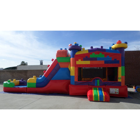 Ultimate Jumpers Inflatable Bouncers 15'H Dual Lane Wet & Dry Block Party Combo by Ultimate Jumpers C159 15'H Dual Lane Wet & Dry Block Party Combo by Ultimate Jumpers SKU # C159