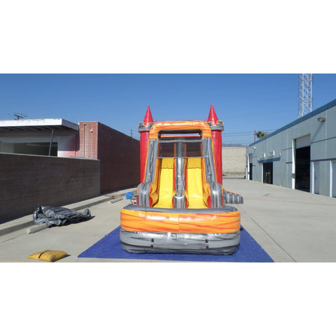 Ultimate Jumpers Inflatable Bouncers 15'H Dual Lane Wet & Dry Castle Module Marble Combo by Ultimate Jumpers C156 15'H Dual Lane Wet & Dry Castle Module Marble Combo by Ultimate Jumpers SKU # C156