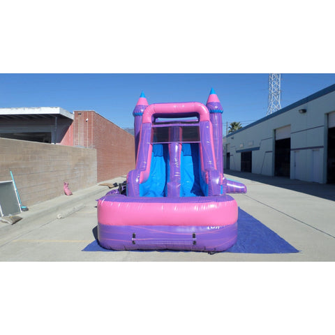 Ultimate Jumpers Inflatable Bouncers 15'H Dual Lane Wet & Dry Princess Combo by Ultimate Jumpers C154 15'H Dual Lane Wet & Dry Princess Combo by Ultimate Jumpers SKU C154