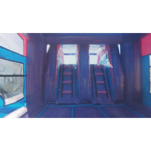 Ultimate Jumpers Inflatable Bouncers 15'H Dual Lane Wet & Dry Princess Combo by Ultimate Jumpers C154 15'H Dual Lane Wet & Dry Princess Combo by Ultimate Jumpers SKU C154