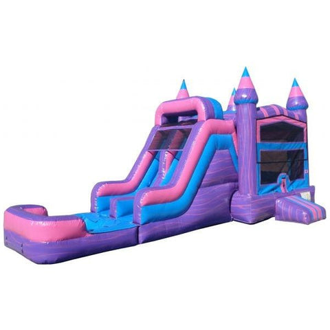 Ultimate Jumpers Inflatable Bouncers 15'H Dual Lane Wet & Dry Princess Combo by Ultimate Jumpers C154 15'H Dual Lane Wet & Dry Princess Combo by Ultimate Jumpers SKU C154