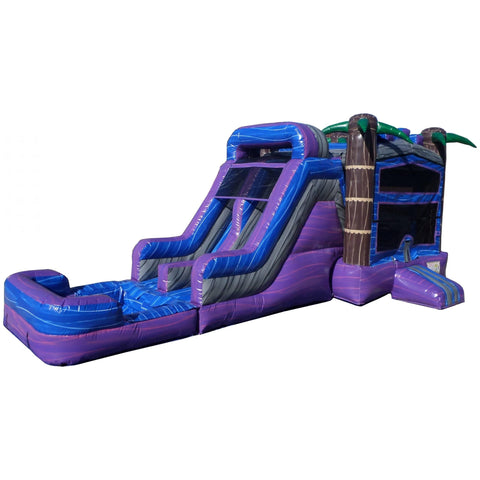 Ultimate Jumpers Inflatable Bouncers 15'H Dual Lane Wet & Dry Tropical Marble Combo by Ultimate Jumpers C158 15'H Dual Lane Wet & Dry Tropical Marble Combo by Ultimate Jumpers SKU # C158