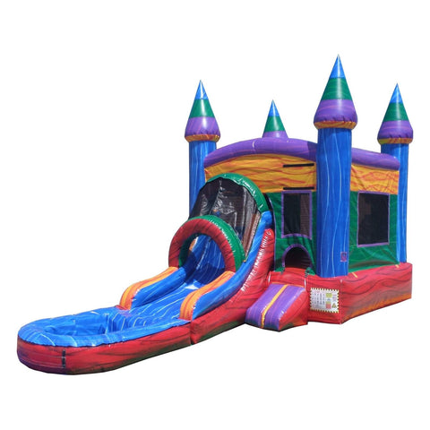 Ultimate Jumpers Inflatable Bouncers 15'H Front Load Wet & Dry Marble Combo by Ultimate Jumpers C164