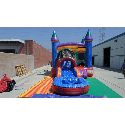 Ultimate Jumpers Inflatable Bouncers 15'H Front Load Wet & Dry Marble Combo by Ultimate Jumpers C164