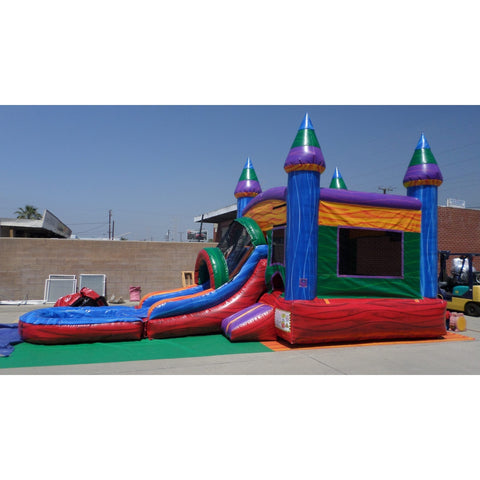 Ultimate Jumpers Inflatable Bouncers 15'H Front Load Wet & Dry Marble Combo by Ultimate Jumpers C164