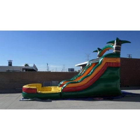 Ultimate Jumpers Inflatable Bouncers 15′H Red Tropical Marble Water Slide by Ultimate Jumpers 781880250869 W125