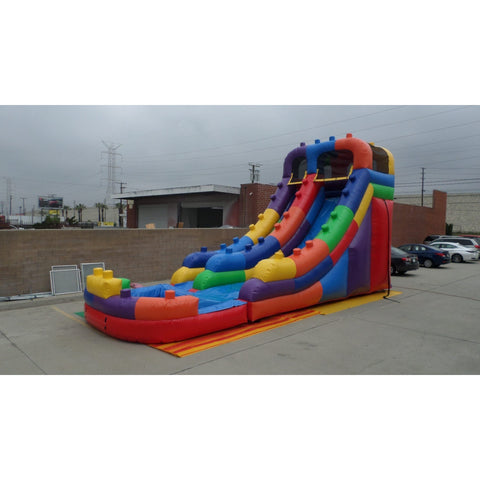 Ultimate Jumpers Inflatable Bouncers 18'H Block Party Wet & Dry Slide by Ultimate Jumpers W132