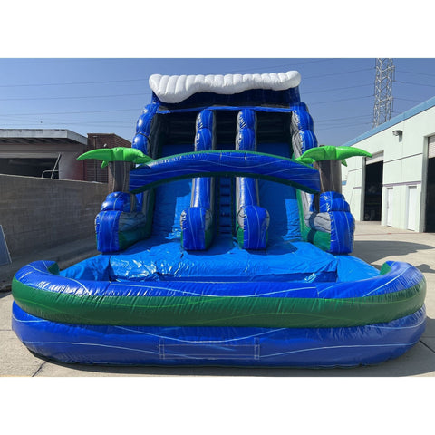 Ultimate Jumpers Inflatable Bouncers 18'H Dual Lane Water Slide by Ultimate Jumpers