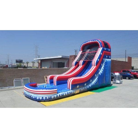 Ultimate Jumpers Inflatable Bouncers 19′H All American Water Slide by Ultimate Jumpers W133