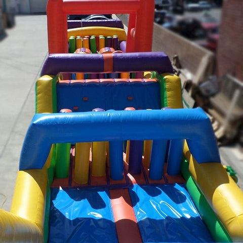 Ultimate Jumpers Inflatable Bouncers 20'H Inflatable Obstacle Course by Ultimate Jumpers 12'H Inflatable Indoor Double Lane Slide by Ultimate Jumpers SKU# N021