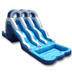 Ultimate Jumpers Water Slides 16′ BACK LOAD TRIPLE LANE WATER SLIDE by Ultimate Jumpers W035 16′ BACK LOAD TRIPLE LANE WATER SLIDE by Ultimate Jumpers SKU: W035