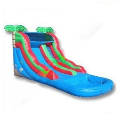 Ultimate Jumpers Waterslide 14′ INFLATABLE TROPICAL WATER SLIDE by Ultimate Jumpers W090 14′ INFLATABLE TROPICAL WATER SLIDE by Ultimate Jumpers SKU# W090